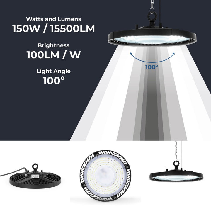 Cloche LED 150W - 100lm/W - IP65