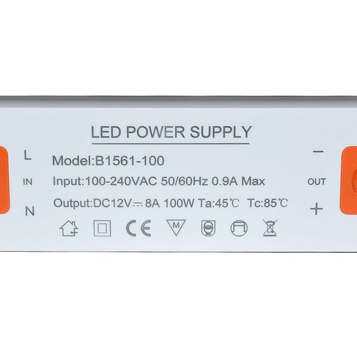 Alimentation LED 12V - 100W - IP20 extra plate