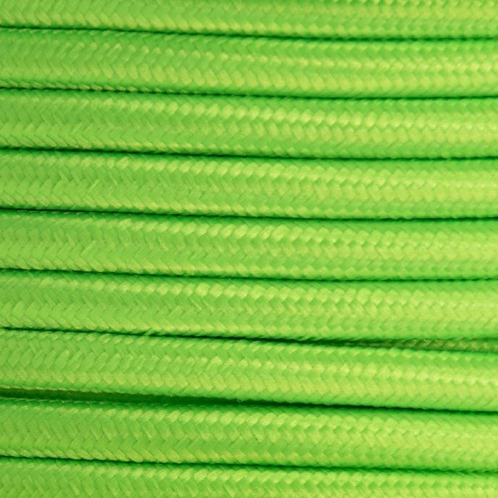 Câble électrique textile couleurs FLUO 2 x 0,75 bobine