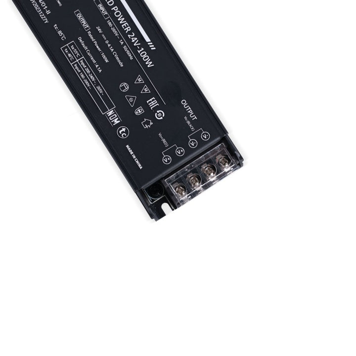 Alimentation LED 24V 100W extra-plate - 4.1A - Haute efficacité - IP20