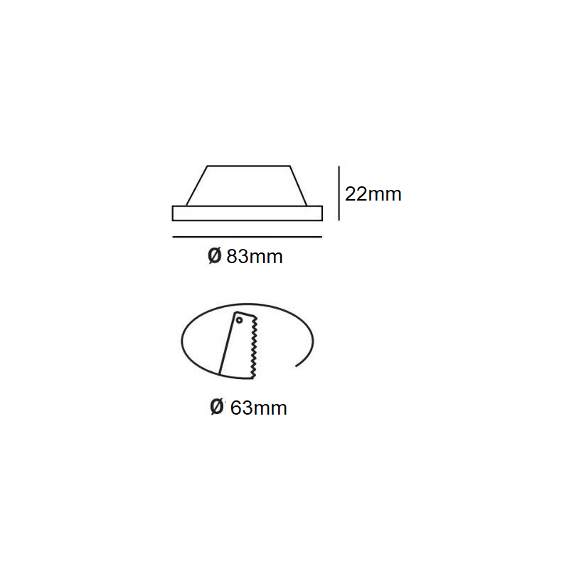 Bisel empotrado impermeable plateado para bombilla GU10 / GU5.3