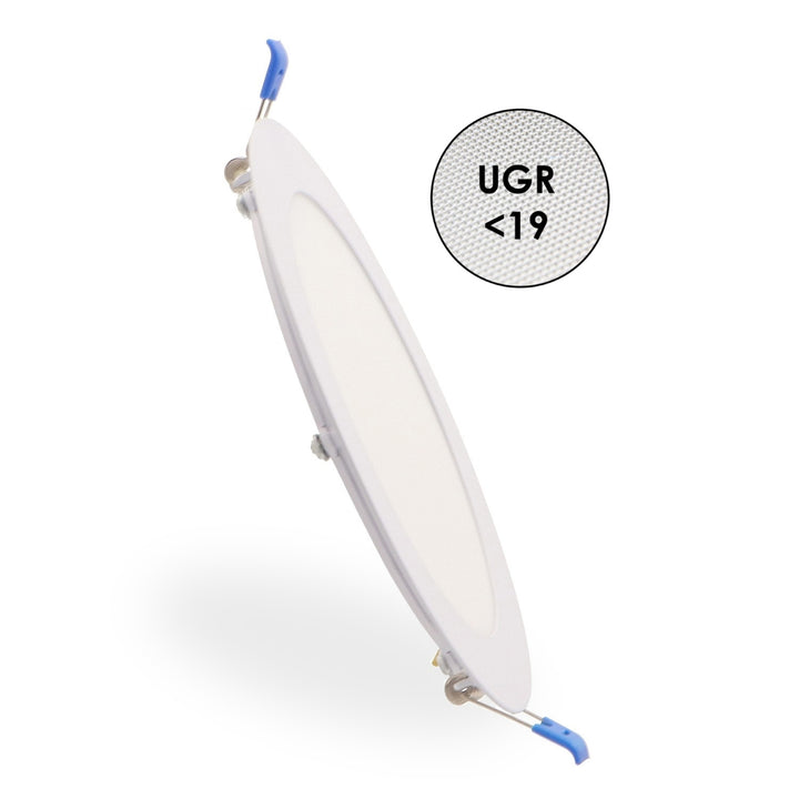 Downlight Led Circulaire Série Pro 12W Cct  150 coupe UGR19