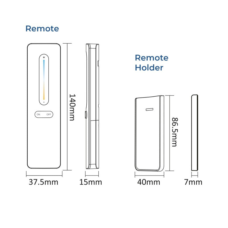 Control remoto CCT - 1 zona - RF 2,4 Ghz - Mi Light - C3