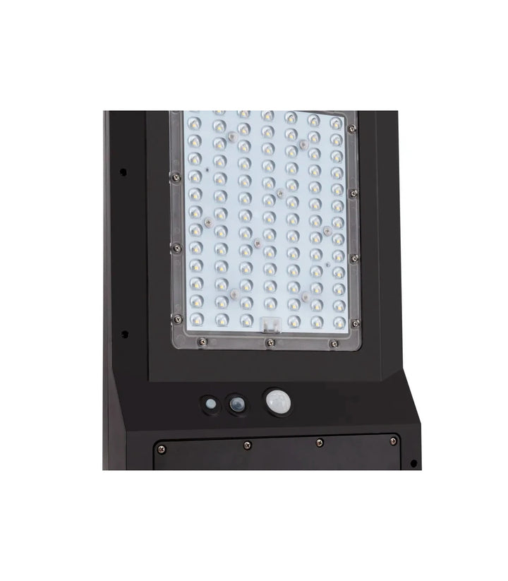 Luminaire solaire LED  15W 1600Lm avec capteur de mouvement et crépusculaire