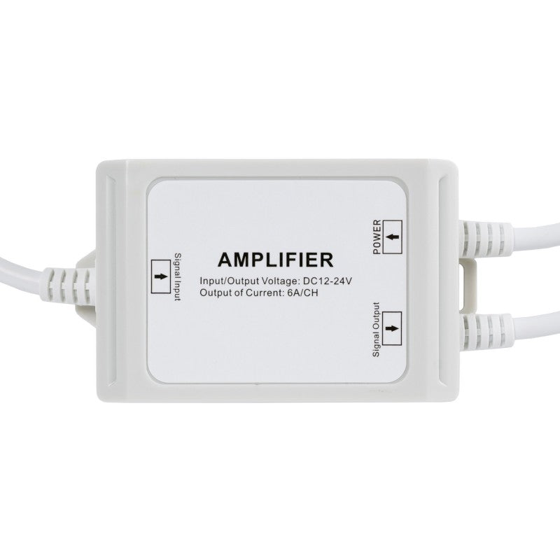 Amplificador de señal monocromático 12-24 V CC - 6 A/canal - Resistente al agua IP67