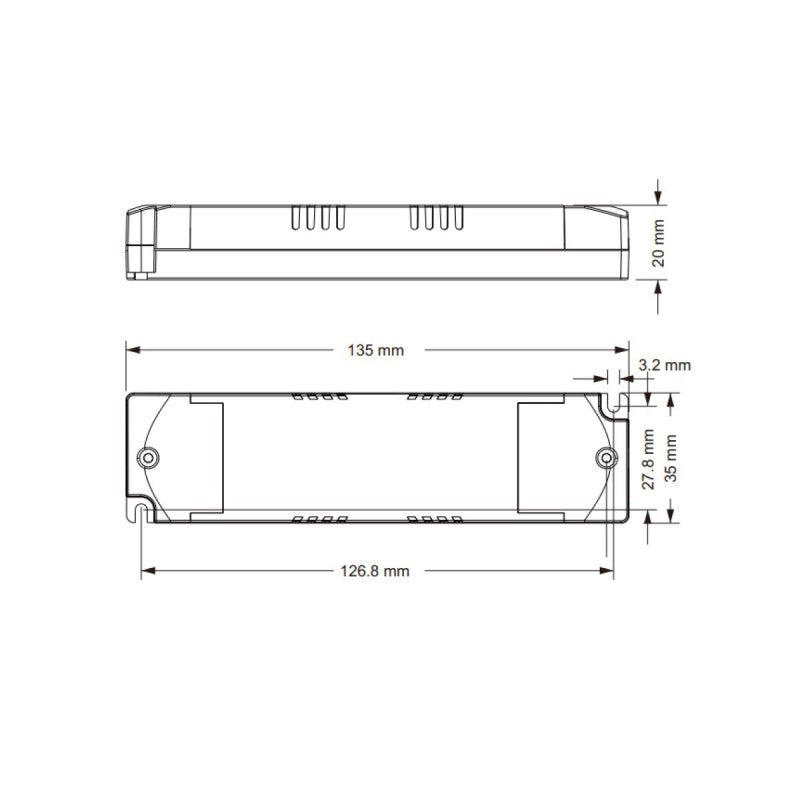 Driver DALI dimmable DT8 CCT 220-240V - Sortie 6-42V DC - 100-700mA - 12W