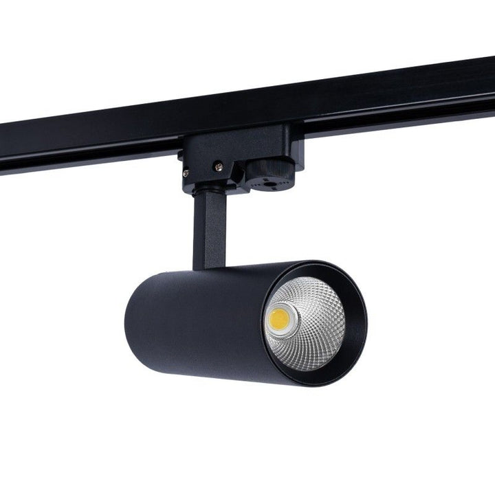 Foco LED monofásico para carril - CCT - 10W - IRC 90 - Driver KGP - Negro