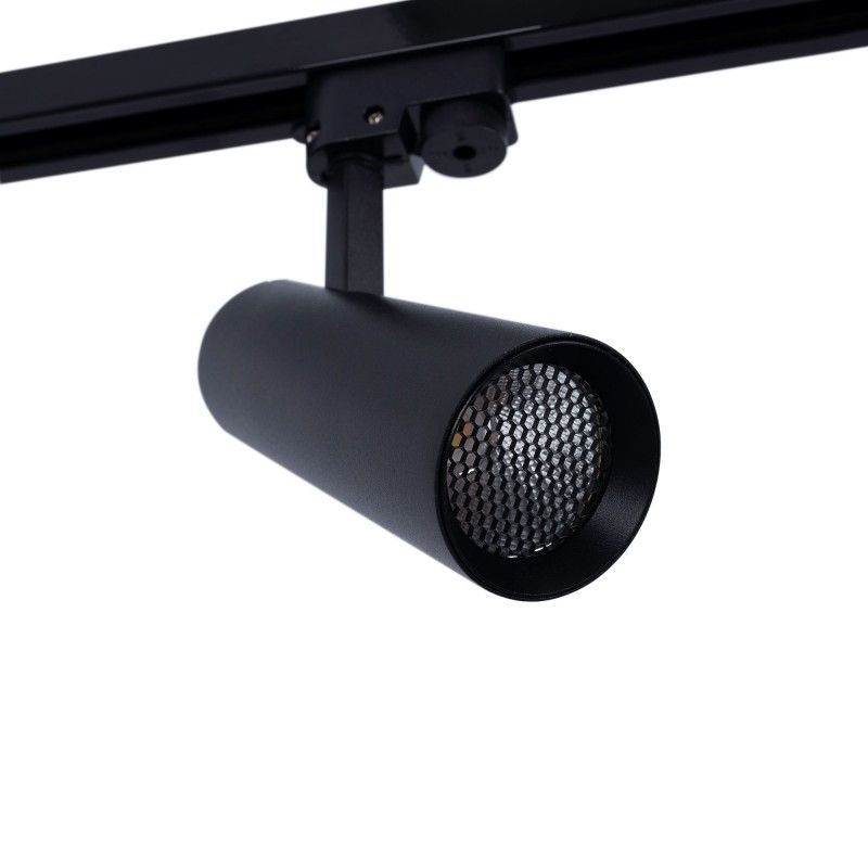 Projecteur LED sur rail monophasé - CCT - 10W - IRC 90 - Driver KGP - Noir