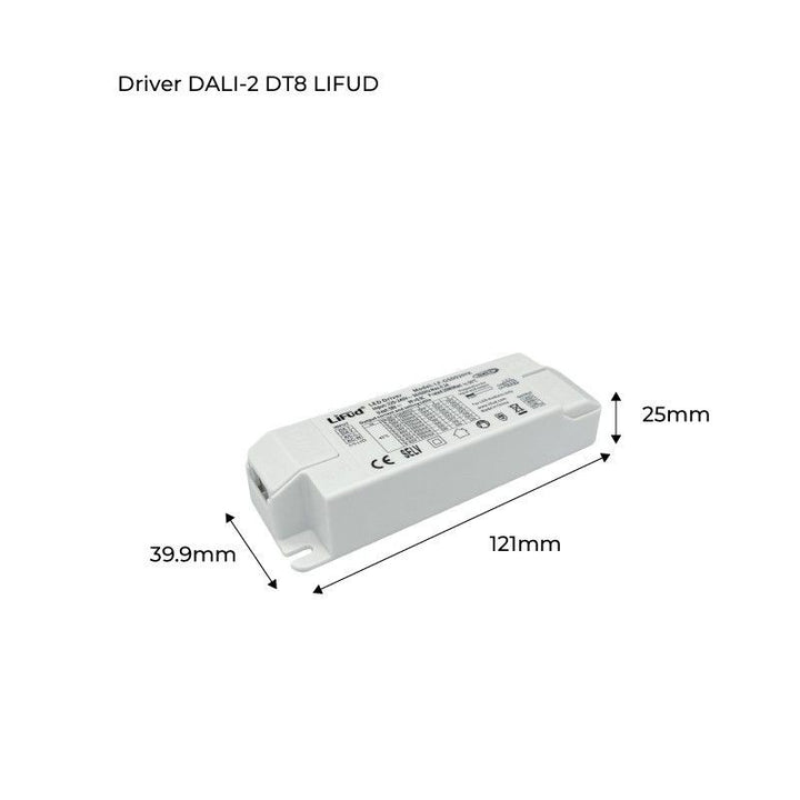 Controlador DALI multicorriente de 12 W y CCT de 100-350 mA y regulable