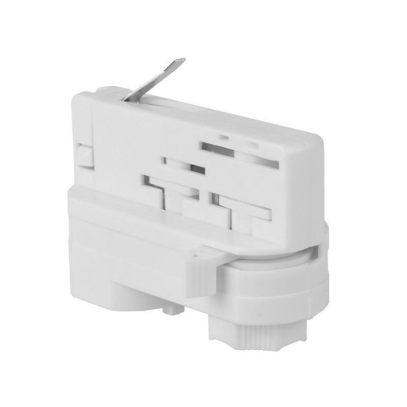 Connecteur adaptateur de luminaire pour rail triphasé