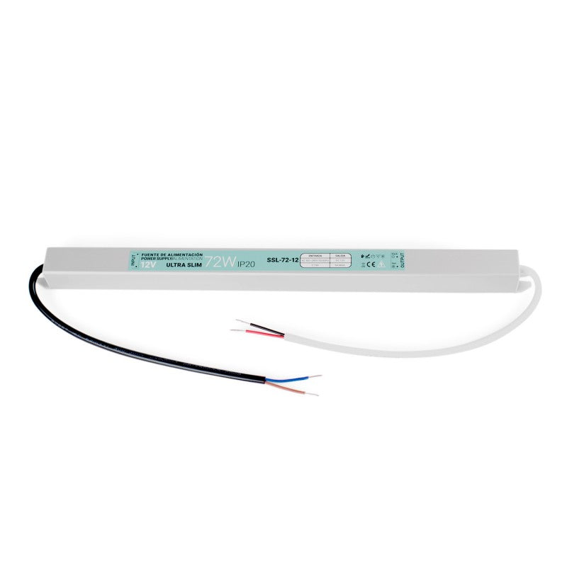 Fuente de alimentación LED extraplana 12V - 72W - IP20