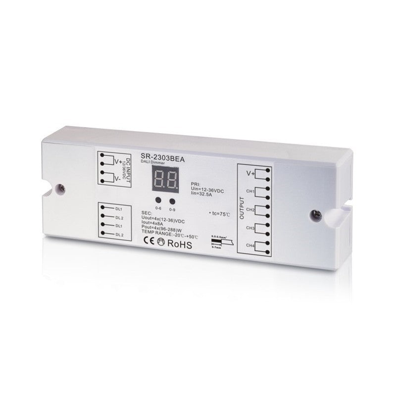 Dimmer Dali DC 12-36V 8A/canal (4 canaux)