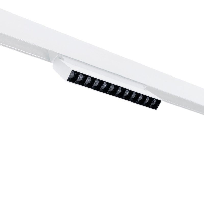 Spot linéaire orientable pour rail magnétique 48V- 12W - 2800K - Puce OSRAM - UGR18 - Blanc