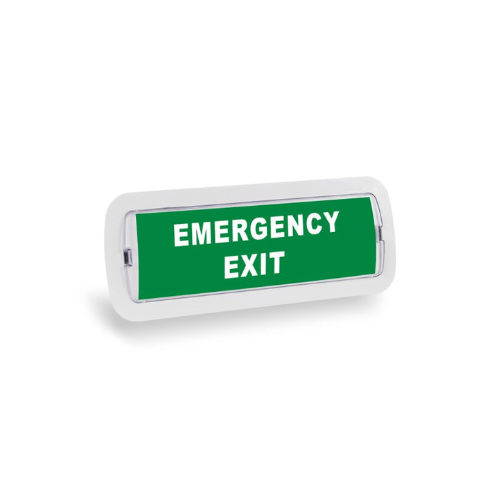 Kit Pictogramme autocollant "EMERGENCY EXIT" + Bloc d'éclairage 3W