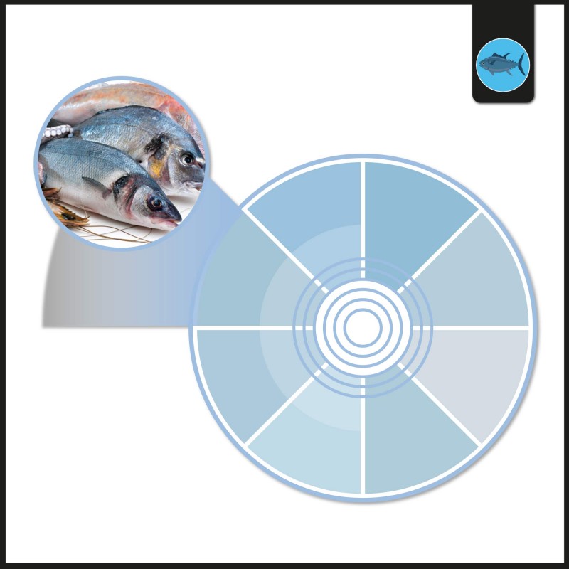 Foco LED empotrable especial pescadería - 44W - Driver Philips - Ø210 mm