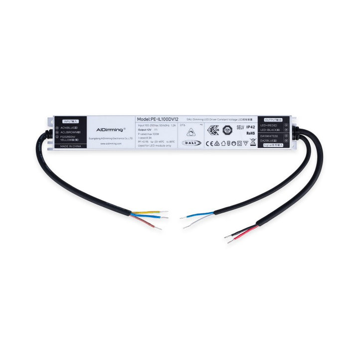 Fuente de alimentación LED regulable DALI DT6 - 12 V CC - 8,3 A - 100 W