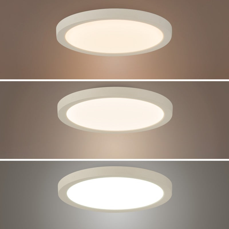 Plafonnier LED rond CCT  18W - Diam. de coupe ajustable-Ø 65-200 mm.