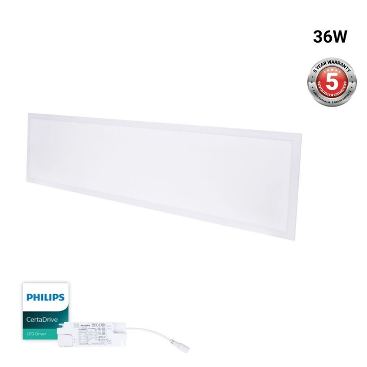 Dalle LED  120x30  36W - Driver PHILIPS - UGR22 - 4000K