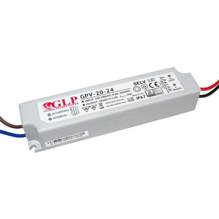 Alimentation LED étanche 24V DC - 20W  - IP67 - GLP