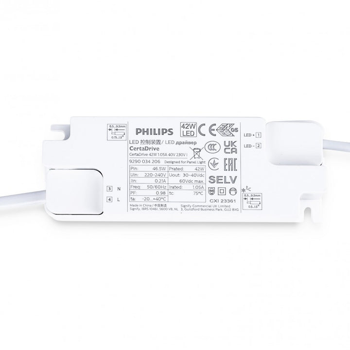 Controlador PHILIPS CertaDrive 220-240 V - Salida 30-42 V CC - 0,9/1,05 A - 44 W