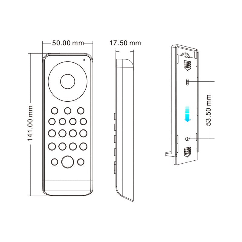 SK-RS10 - Control remoto LED monocromático/CCT/RGB/RGBW/RGB+CCT de Skydance - 8 zonas/8 escenas