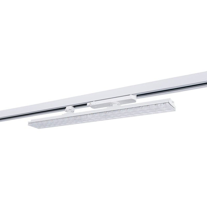 Luminaria lineal LED trifásica orientable 20W - CCT - IRC90 - Driver KGP - Blanco