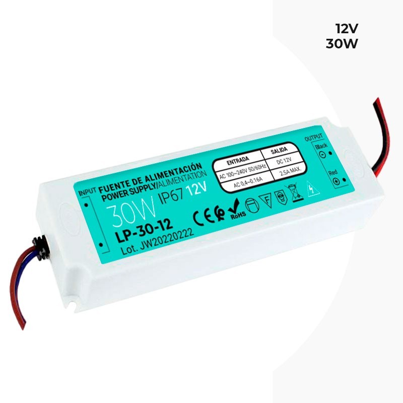 Alimentation étanche IP67 12V 30W