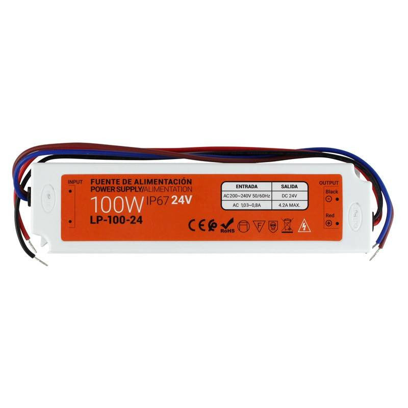 Fuente de alimentación compacta, resistente al agua, IP67, 24 V, 100 W