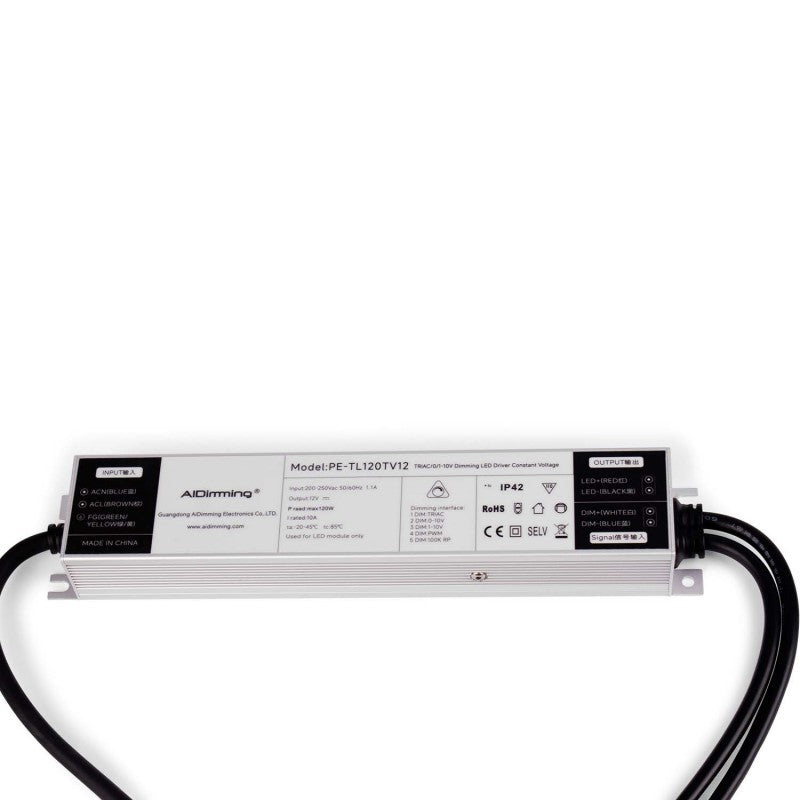 Fuente de alimentación LED regulable TRIAC/0-10V 200-250V - Salida 12V - 10A - 120W