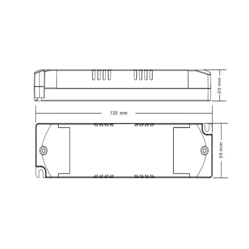 Driver DALI DT6 monochrome dimmable 220-240V - Sortie 6-42V DC - 100-700mA - 15W