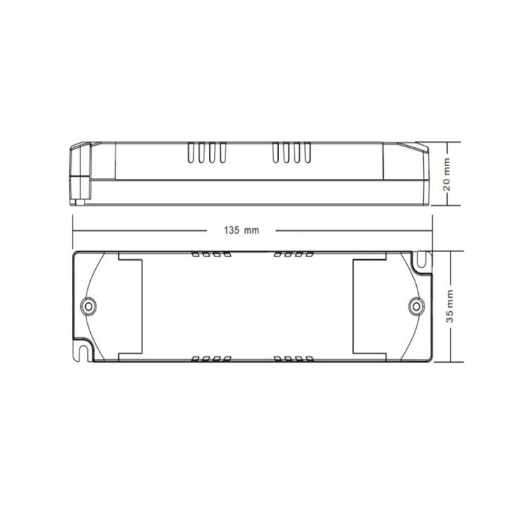 Driver DALI DT6 monochrome dimmable 220-240V - Sortie 6-42V DC - 100-700mA - 15W