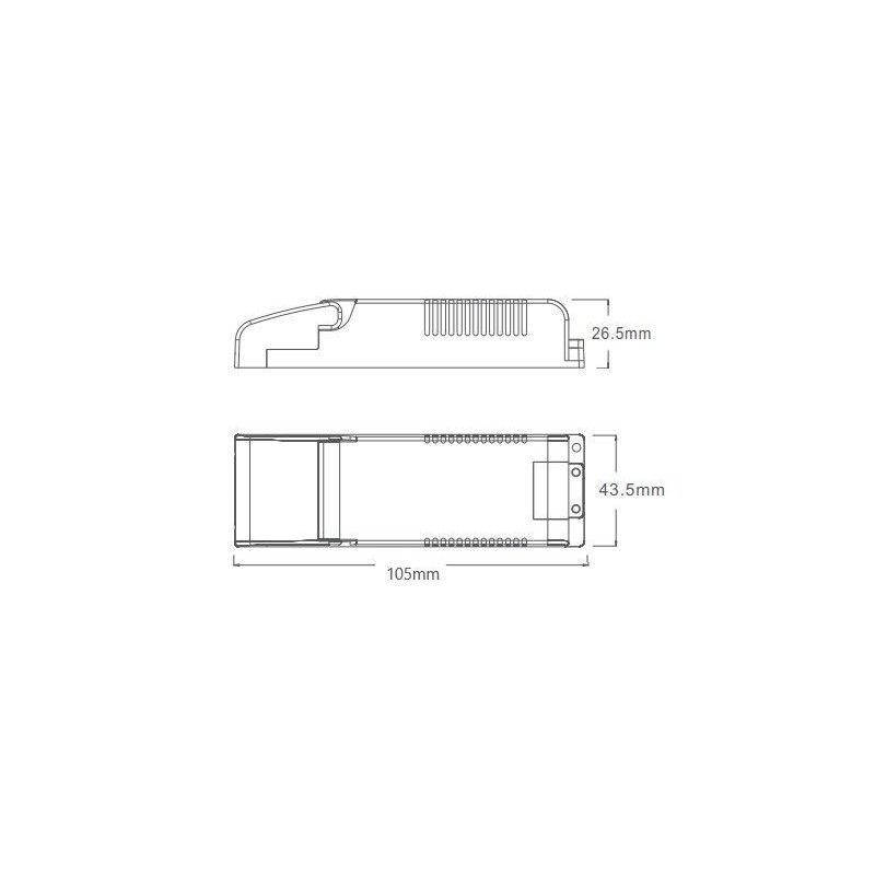 Controlador multicorriente DALI y PUSH 9-42 V-DC 200 a 350MA