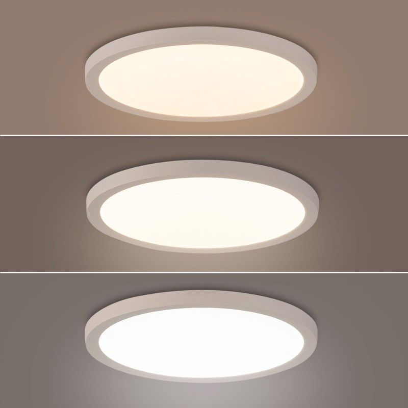 Plafonnier LED rond CCT extérieur 24W - Ø30cm - 2300lm - Diam. de coupe Ø 65-270 mm