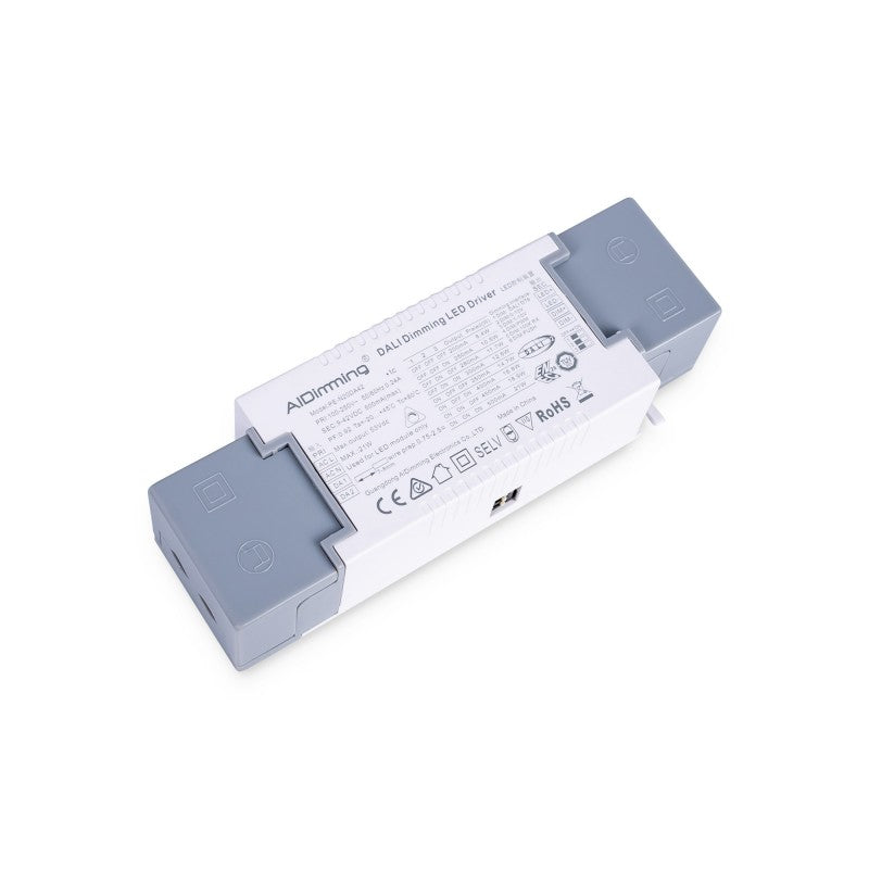 Driver LED dimmable par DALI , PUSH, 1/0-10V - Courant multiple (200-500mA)