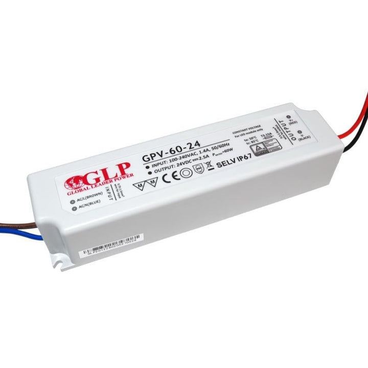 Alimentation LED étanche 24V DC - 60W  - IP67 - GLP