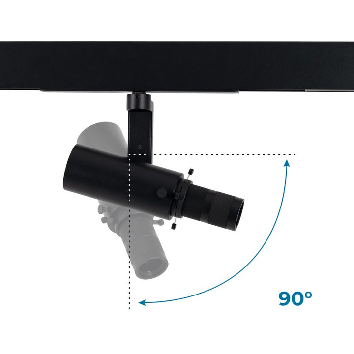 Projecteur orientable pour rail magnétique 48V - 20W - 20º-35º.