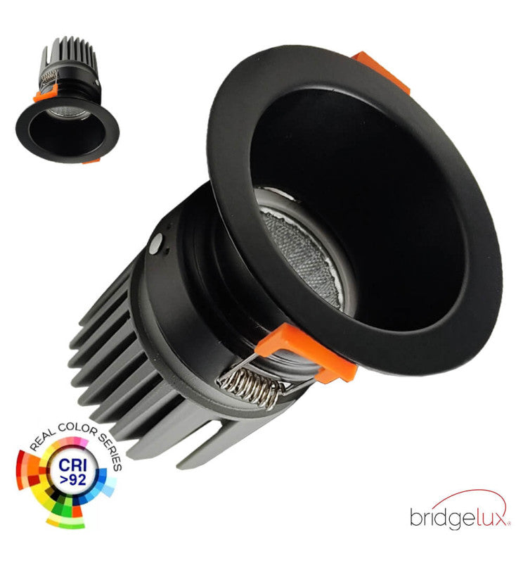 Foco LED empotrable circular blanco de 15 W