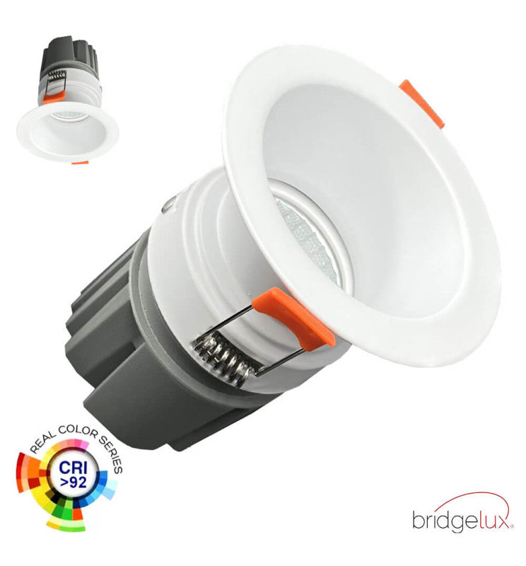 Foco LED empotrable circular blanco de 15 W