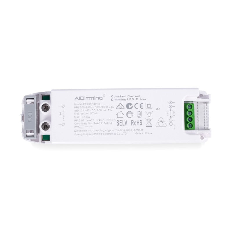 Driver dimmable par TRIAC 25-42V DC - 900mA - 37W