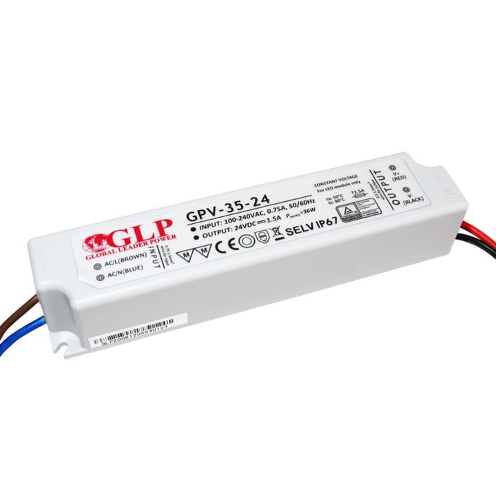 Alimentation LED étanche  24V DC - 35W  - IP67 - GLP