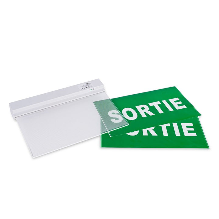 Bloc autonome d'éclairage de sécurité avec pictogramme "SORTIE" - Encastrable