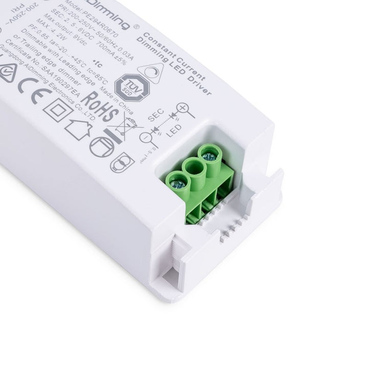 Driver LED dimmable TRIAC 2-6V DC - 700mA - 4,2W