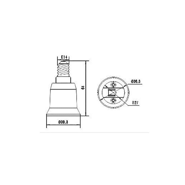 Adaptateur E27 vers E14