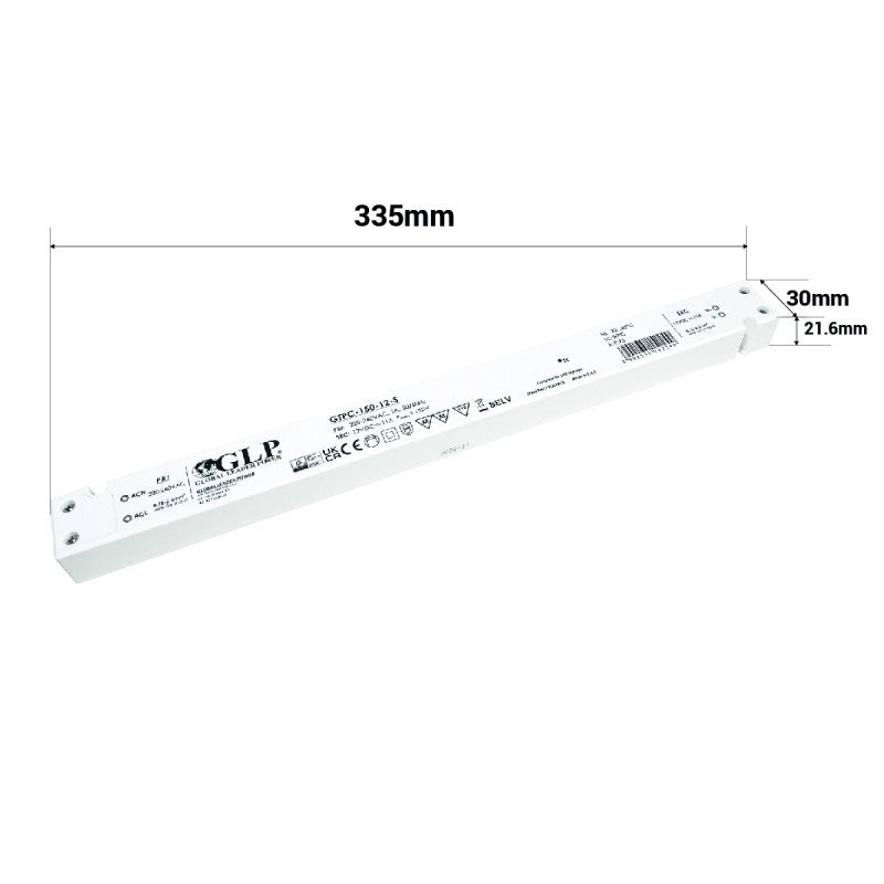 Alimentation slim 132W 12V 11A - GPL