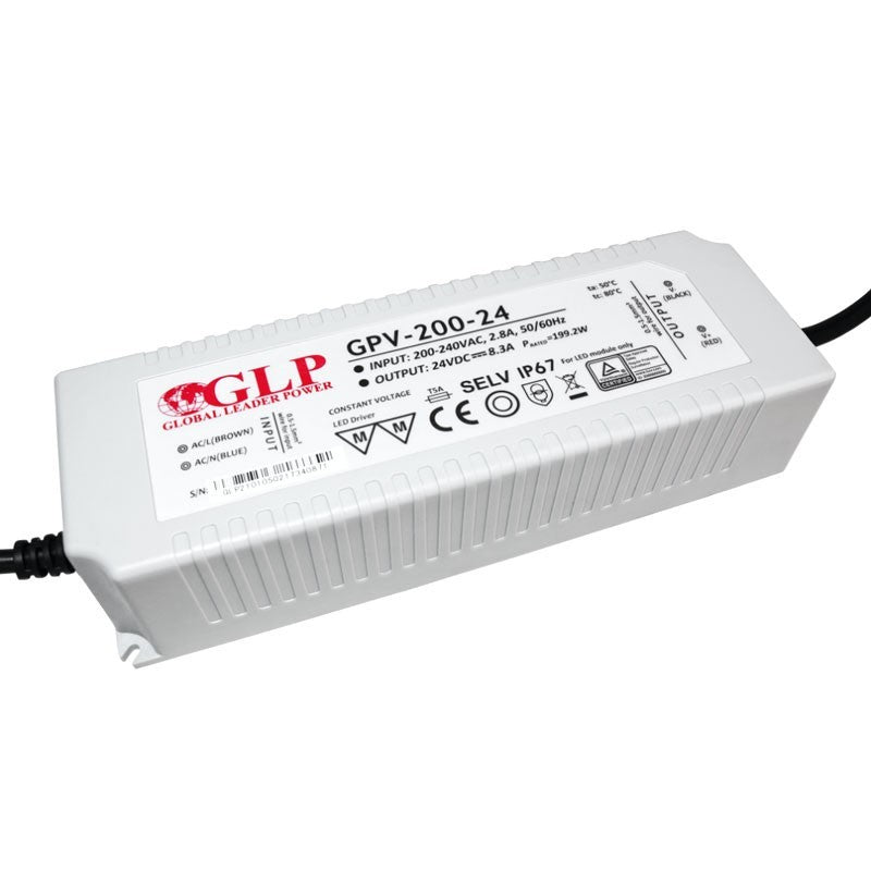 Alimentation LED étanche 200W 24V IP67 - GLP