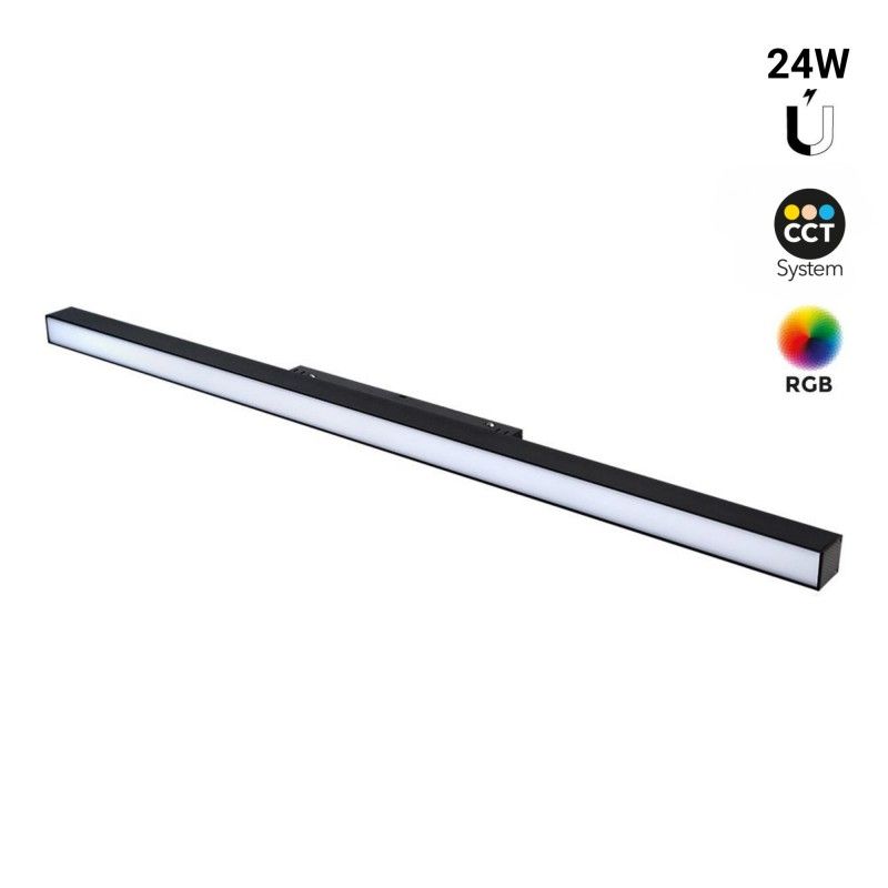 Foco lineal Opal sobre carril magnético RGB+CCT - 24W - Mi Light