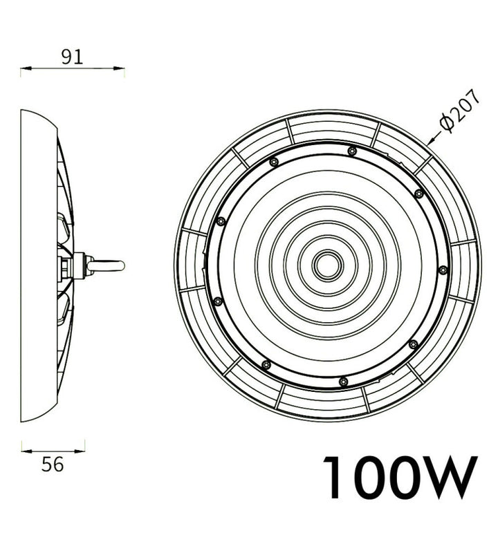 Foco LED industrial TITAN 100W UFO